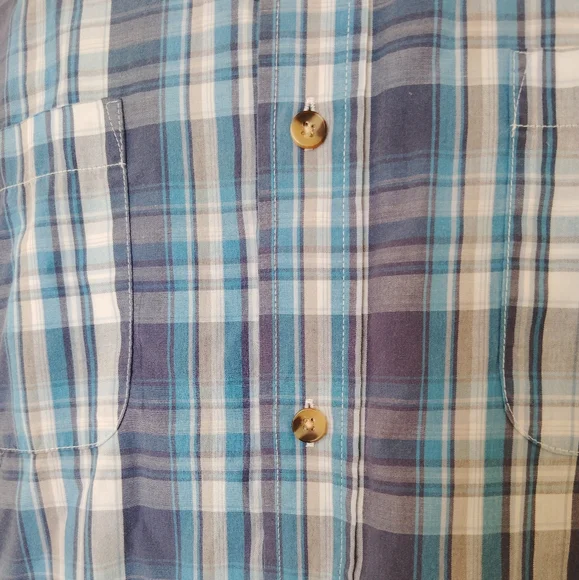 King Size Plaid Short Sleeve Button Down Shirt sz XL‎ - Picture 8 of 8
